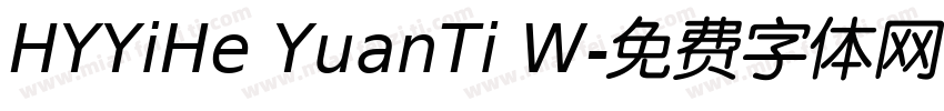 HYYiHe YuanTi W字体转换